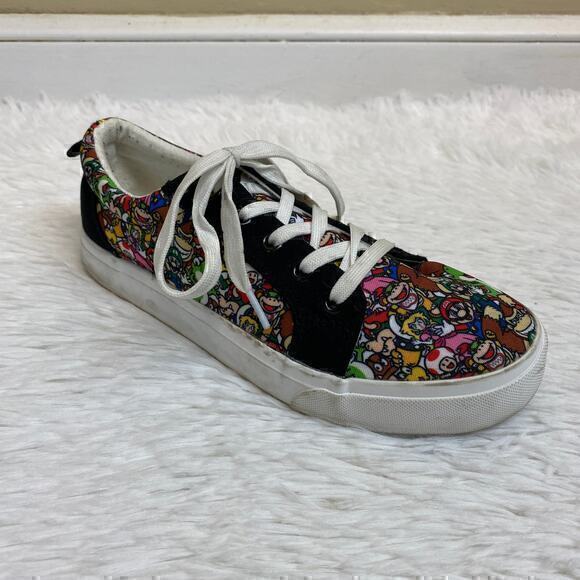 Ground Up Nintendo Super Mario Bros Character Print Sneakers Size 6 - Picture 1 of 10